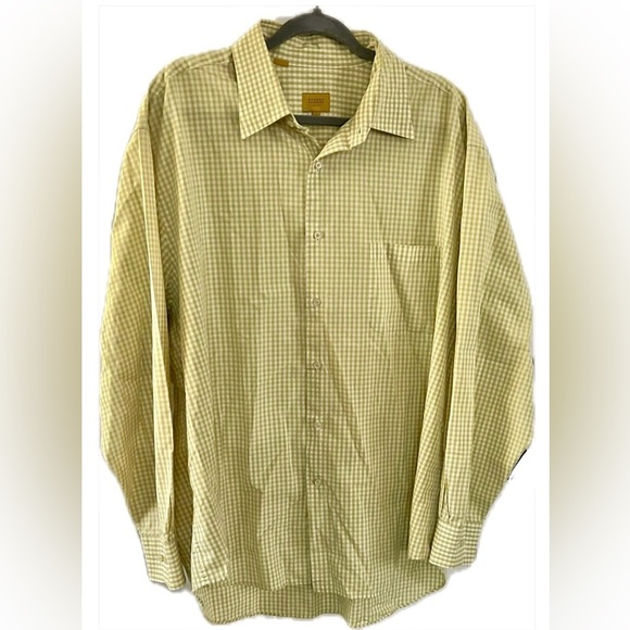ROBERT TALBOTT CARMEL Yellow/Green Long Sleeve Button Down Shirt, Size XXL - Picture 1 of 9